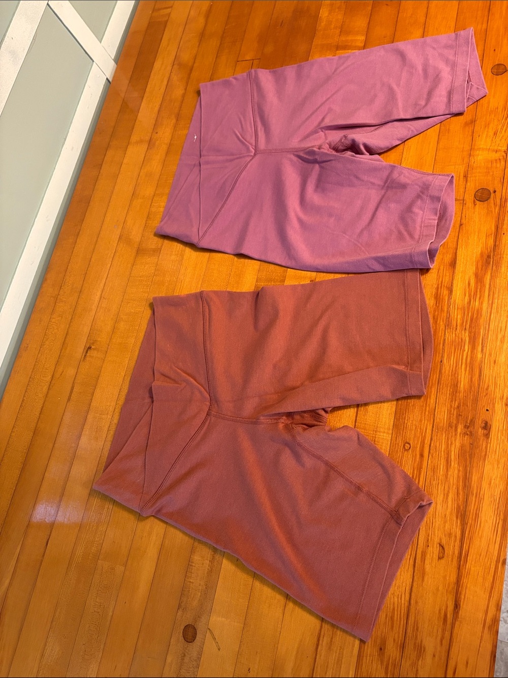 Old Navy Girls' Bike Shorts Duo in Mauve and Dusty Rose